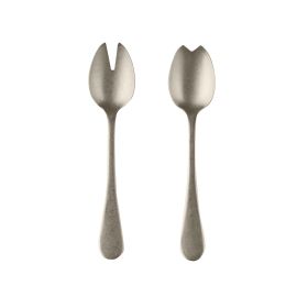 Salad Servers (Fork And Spoon) Vintage Champagne