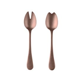 Salad Servers (Fork And Spoon) Vintage Bronzo