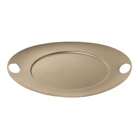 Saturno Charger Plate 13,5"X12.5" Materic Champagne