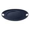 Saturno Charger Plate 13,5"X12.5" Materic Cobalt