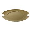 Saturno Charger Plate 13,5"X12.5" Materic Gold