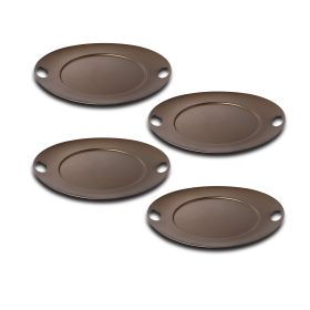 Set Of 4 Saturno Coasters 5,5"X5" Materic Bronze