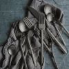 Salad Servers (Fork And Spoon) Due Ice Oro Nero