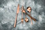 Linea 7 Piece Serve Set Ice Bronze Flatware Set