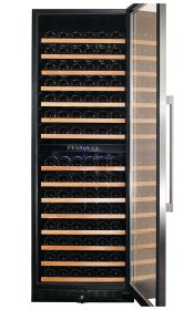 166 Bottle Dual Zone Stainless Steel Wine Refrigerator