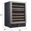 46 Bottle Dual Zone Under Counter Wine Cooler