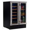 Dual Zone Stainless Steel Under Counter Wine and Beverage Cooler