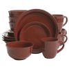 Red Rainforest 16-Piece Dinnerware Set