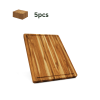 Real Teak Cutting Board With Juice Groove 18 INCH, Pack of 5 Pieces