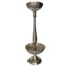 Lotus 2 Tier Fruit Bowl on Stand - Aluminum DÃ©cor