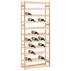 Wine Rack for 77 Bottles Pinewood - Beige