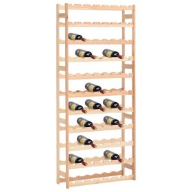 Wine Rack for 77 Bottles Pinewood - Beige