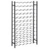 Wine Rack for 72 Bottles Black Iron