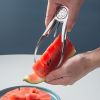 1pc 304 Stainless Steel Mango Divider Cuber Divider; Mango Slicer Peeler Cutter; 4-in-1 Fruit Cutter Pear Divider Mango Peeler Splitter Pitter Remover