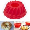 2Pcs Spiral Ring Cooking Silicone Mold Bakeware Kitchen Bread Cake Decorate Tool