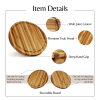 Teak Cutting Board Reversible Chopping Serving Board Multipurpose Food Safe Thick Board, Small Large Size 15.8x15.8x1.25 inches