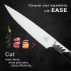 CHUSHIJI Knife Set, 3 PCS Kitchen Knife Set, Ultra Sharp Chef Knife Set, Santoku Knife, Utility Knife, Stainless Steel Knife Sets for Kitchen