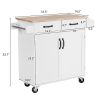 99.5*40*85.5cmTwo Doors One Drawer MDF Rubber Wood White Spray Paint Dining Car