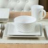 16-Piece Farmhouse Square Dinnerware Set