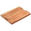 Chopping Board 19.7"x13.8"x1.6" Solid Acacia Wood - Brown