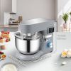 Smart Household 660W Stand Mixer 6-Speed Tilt-Head Dough Mixer W/ 3 Attachments - Grey - 5.8 Qt / 5.5 L