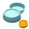 1pc Silicone Charlotte Cake Pan; Reusable Round Baking Molds For Strawberry Shortcake Cheesecake Brownie Tart Pie; 7.68*2.4in