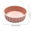 1pc Silicone Charlotte Cake Pan; Reusable Round Baking Molds For Strawberry Shortcake Cheesecake Brownie Tart Pie; 7.68*2.4in