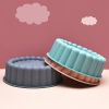 1pc Silicone Charlotte Cake Pan; Reusable Round Baking Molds For Strawberry Shortcake Cheesecake Brownie Tart Pie; 7.68*2.4in