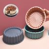 1pc Silicone Charlotte Cake Pan; Reusable Round Baking Molds For Strawberry Shortcake Cheesecake Brownie Tart Pie; 7.68*2.4in