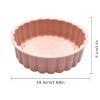 1pc Silicone Charlotte Cake Pan; Reusable Round Baking Molds For Strawberry Shortcake Cheesecake Brownie Tart Pie; 7.68*2.4in